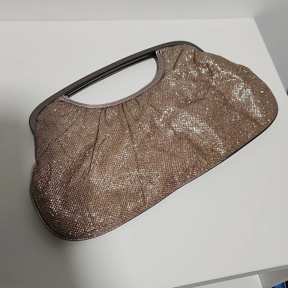 NWT Express clutch- gold/silver